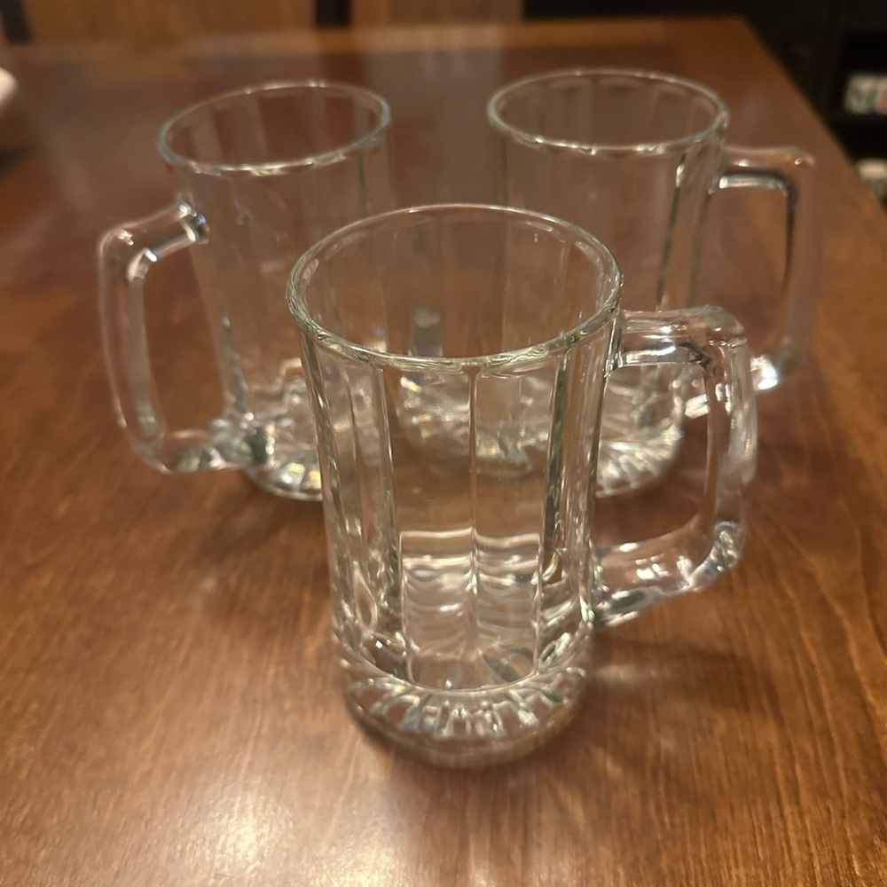 Vintage 1990’s Libbey Heidelberg Traditional Beer Mugs Set of 3